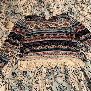 Long Sleeve Cropped Shirt